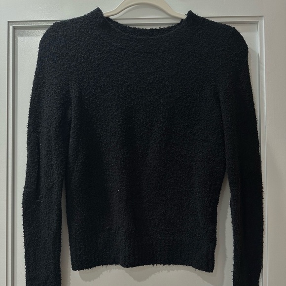Vince Sweaters - Vince Black Fuzzy Sweater, Size S